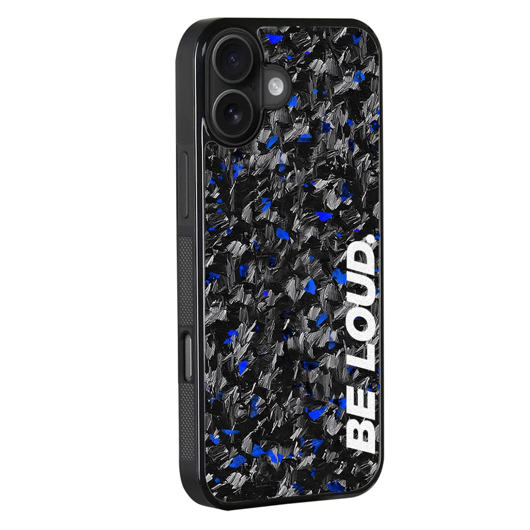iPhone | Blue Flake Real Forged Carbon Fiber Case | BE LOUD. x SCF