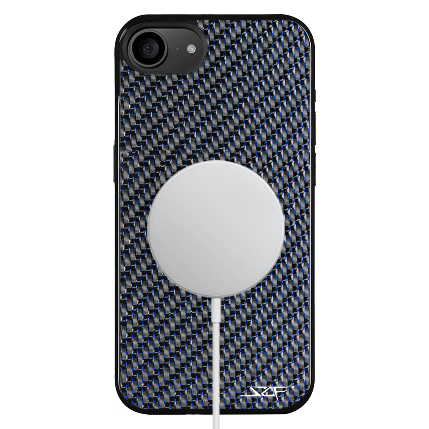 iPhone | Blue Lace Real Carbon Fiber Phone Case | CLASSIC Series