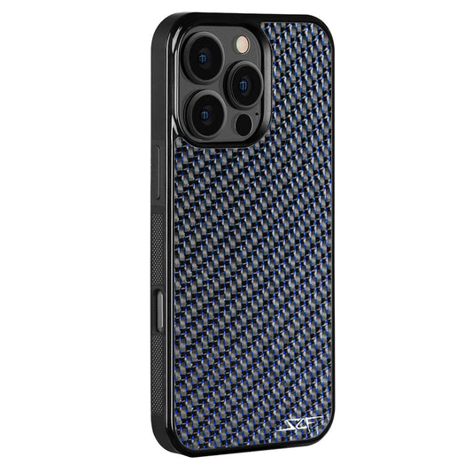 iPhone | Blue Lace Real Carbon Fiber Phone Case | CLASSIC Series